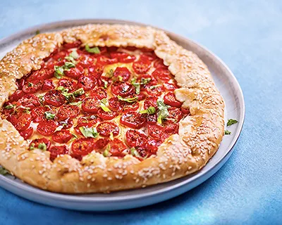 Ricottás-paradicsomos galette