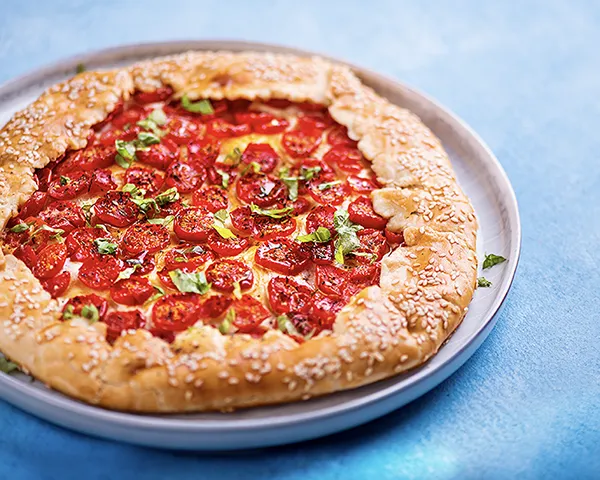 paradicsomos-ricottás galette