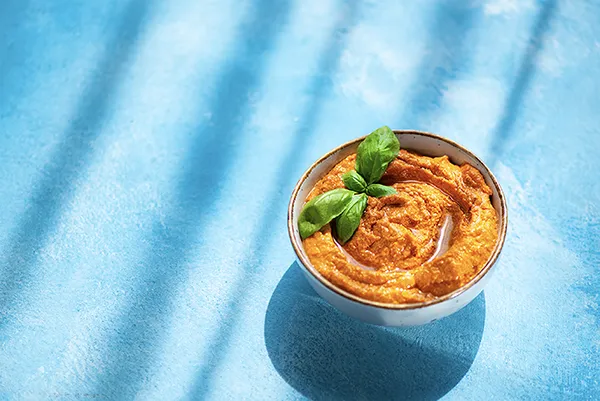 Muhammara: gazdag diós–sült paprikás mártogatós